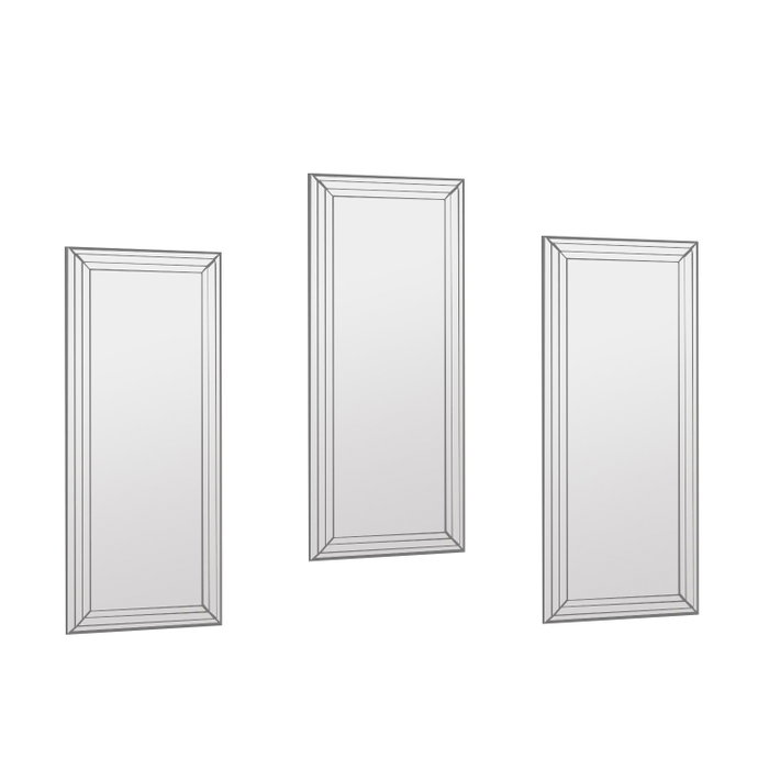 Hanah Home Mini Neom - Set de 3 Espejos Decorativos Transparentes